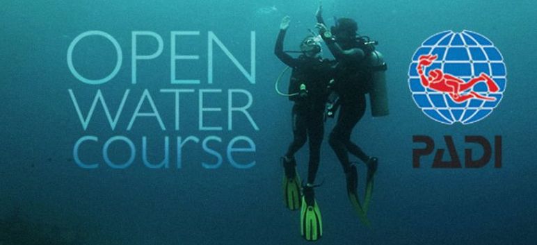 PADI open water course header